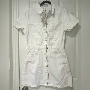Zara white Denim dress